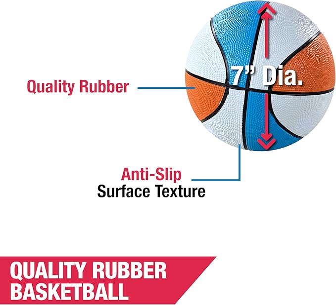 Barrington Urban Arcade Basketball Game Indoor Dual Shot, 6 Balls Included, Pop Off with The Perfect Indoor Electronic Basketball Game