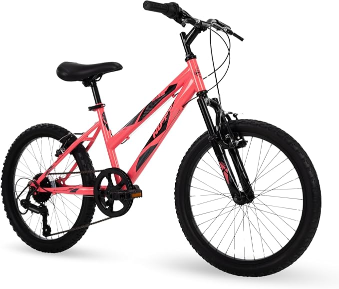 Huffy Stone Mountain Hardtail Mountain Bike for Boys/Girls/Men/Women, 20"/24"/26" Sizes, 6 or 21 Speed Shimano Twist Shifting, Front or Dual Suspension, Comfort Saddle, Sleek Colors
