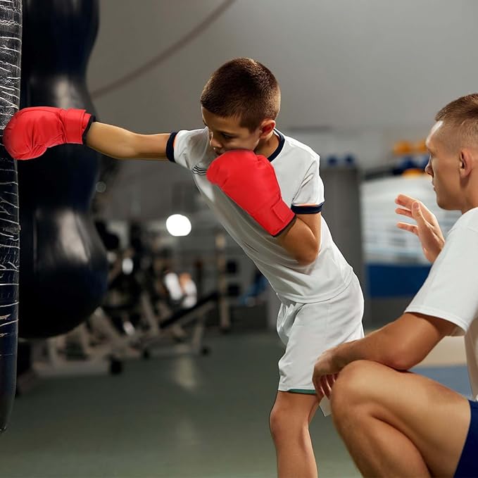 2 Pairs Boxing Gloves for Beginners & Kids, Boxing Training Gloves Suitable for Men & Women, Lightweight Shockproof Gloves for Training & Practice