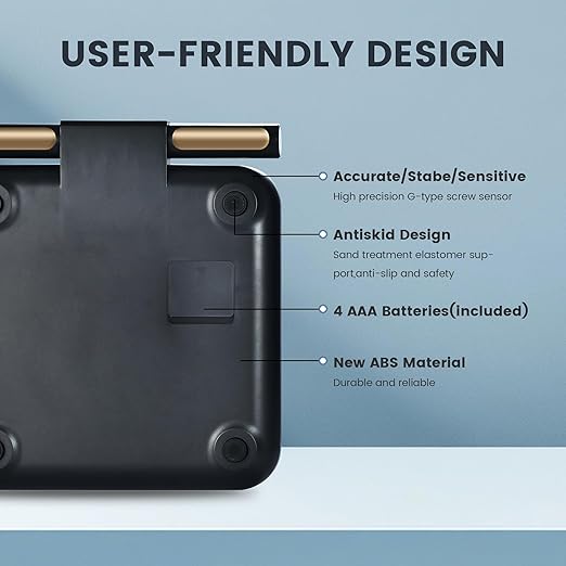 EILISON Smart Scale for Body Weight: 8-Electrode Digital Bathroom Scale for Fat BMI Muscle Body Composition Analyzer 32 Biometric Bluetooth Highly Accurate Weighing Machine,400lbs (Grey)