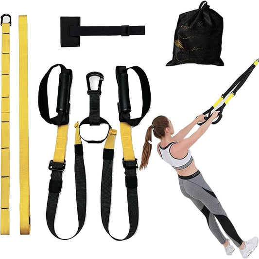 ETHEREAL Adjustable Suspension Trainer Kit, Resistance Training Exercise Straps for Full Body Workouts, Includes Door Ancho, Extension Belt & Handles, Bodyweight for Arena Edition