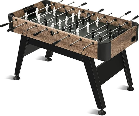 RAYKEE Foosball Table, 54" Soccer Games Table Competition Sized Wooden Table Soccer w/ 2 Balls for Adult Kids Youth Home, Game Room, Office, Party