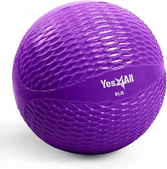 Yes4All Weighted Toning Balls for Exercise, Soft Medicine Balls for Exercise, Pilates, Yoga, Balance, Flexibility, 2-10lbs
