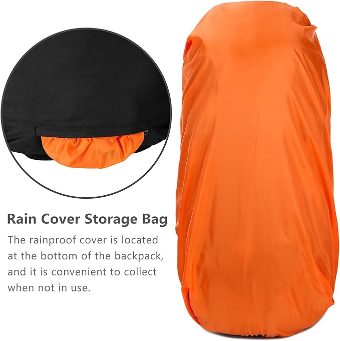 Esup 50L Hiking Backpack Men Camping Backpack with rain cover 45l+5l Lightweight Backpacking Backpack Travel Backpack