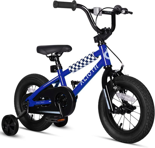 BMX Style Kids Bike for 2-8 Years Old Boys Girls Toddlers 12 14 16 Inches Bicycle with Training Wheels Coaster Brake, Multiple Color