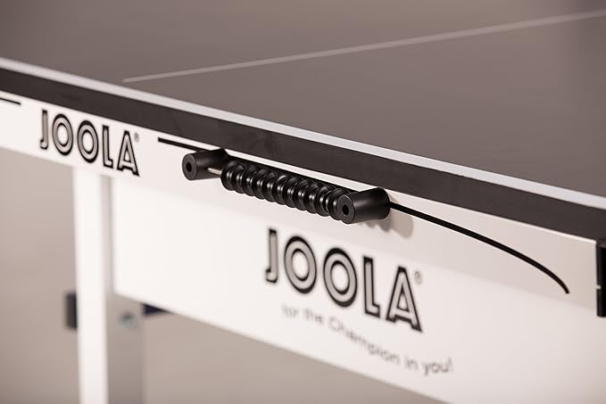 JOOLA Rally TL Professional MDF Indoor Ping Pong Table w/Quick Clamp Table Tennis Net & Post Set - 10 Minute Easy Assembly - Corner Ball Holders - Tournament Quality - Includes Playback Mode