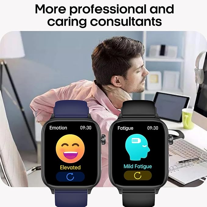Smart Watch for Women Men 1.96" IPS Smartwatch, 24/7 Heart Rate/Blood Oxygen/Blood Pressure/Sleep Monitor, Blood and Body Composition,100+ Sports Modes Fitness Tracker (Pink)