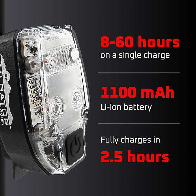TAILGATOR Smart Bike Rear Tail Brake LED Light - Accelerometer Brake Feature - Brightest Light at 300 Lumens - Rechargeable Battery Lasts Up to 60 Hours - Day/Night Visibility - Best Brake Light