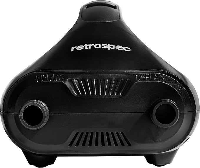 Retrospec iSUP Intelligent Dual Stage Electric Pump for Inflatable Stand Up Paddleboards - 12 Volt DC Car Connector Pump w/Pressure Value LCD Screen & Flex-Hose - Portable & Compact