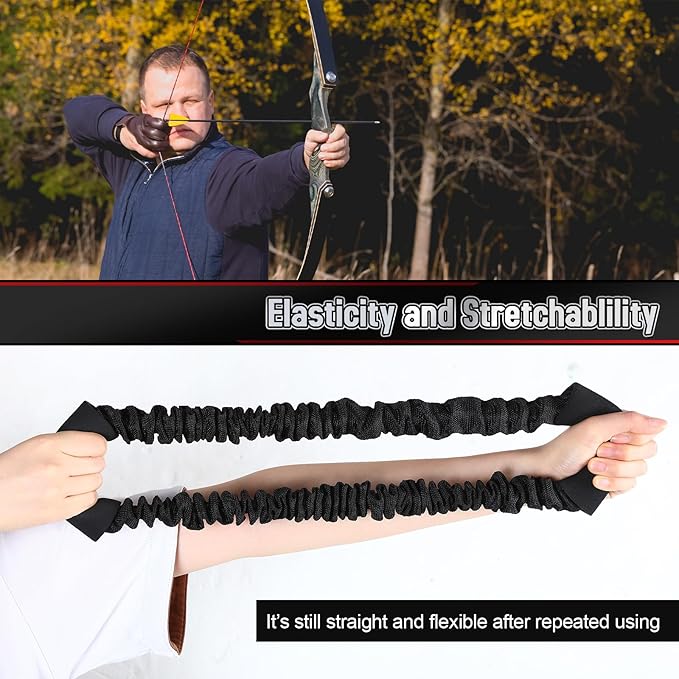3 Pcs Archery Bow Strength Trainer 30 40 50 Lbs Arm Strength Exercise Band Rubber Stretch Bands Archery Accessories for Bow Practice Shooting Accessories