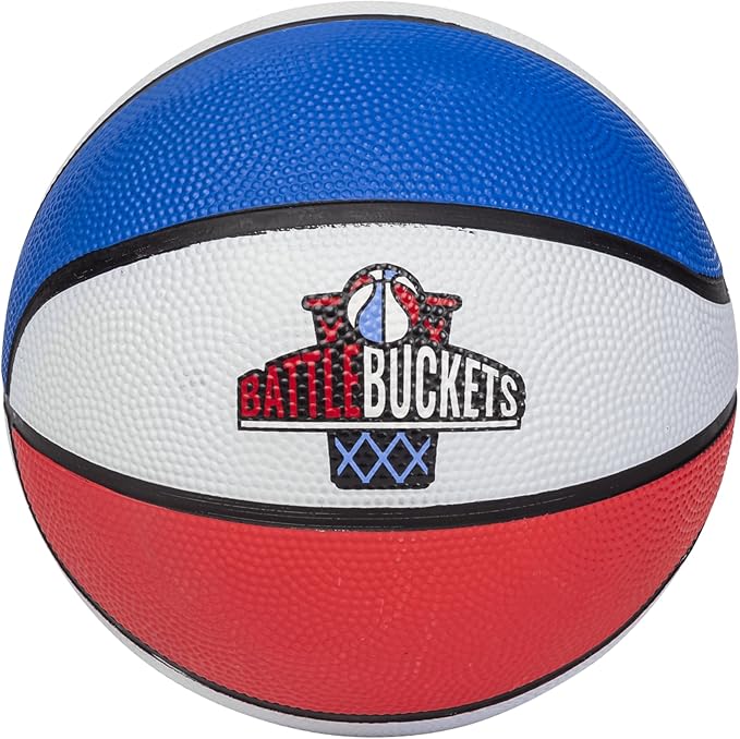 Battle Buckets – Giant Yard Pong and Basketball Game with 12 Buckets, 2 Balls, Carrying Bag, and Air Pump – Outdoor Game for Lawn, Backyard, Beach, and Parties