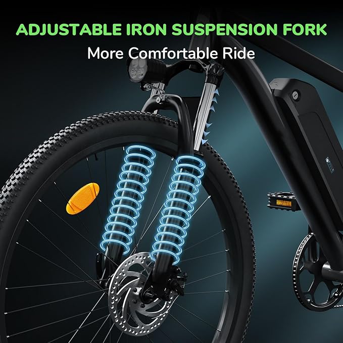 Electric Bike for Adults 750W Peak, 26" Mountain E-Bike, 55 Miles + 20MPH Adult Electric Bicycles for Road Sand Mountain