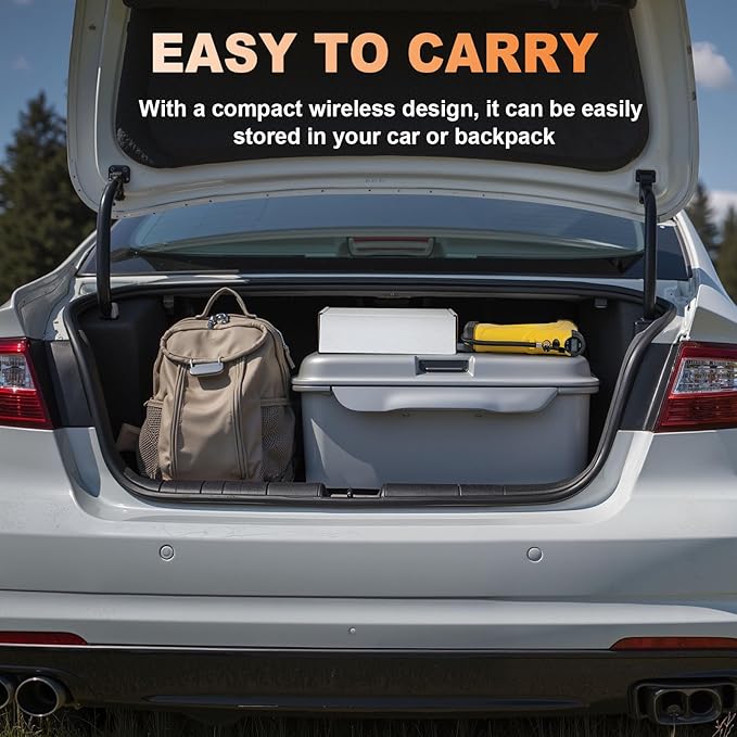 Tire Inflator Portable Air Compressor,12V 150PSI Handheld Air Compressor with Gauge,Rechargeable Tire Pump with Digital Gauge & LED Light,Air Pump Emergency for Cars, Bikes, Dirt Bikes,RV