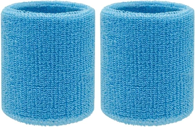 Sweatbands Sports Wristbands for Kids and Women - 3 inch Elastic Athletic Wrist Bands for Tennis, Basketball, Running, Working Out