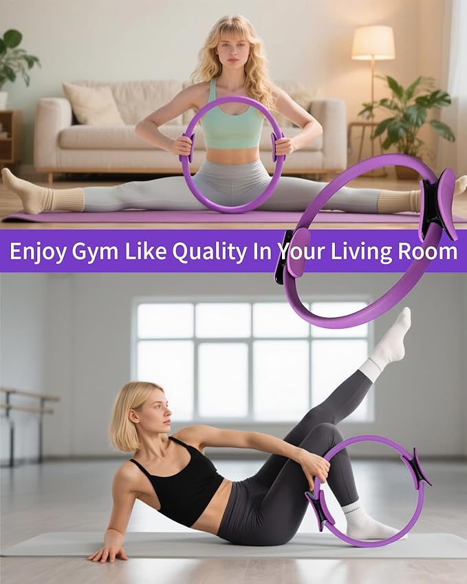 Pilates Equipment Kit for Women - Better Yoga Pilates Kit for Home Workouts with Pilates Ring and Ball Set, Booty Bands,Resistance Bands,Accessories,Pilates Set for Legs Arms and Thighs