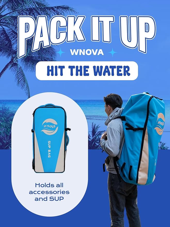 Extra Wide Inflatable Paddle Board, 11' x 34" x 6" Stand Up Paddle Board for Adults, SUP Accessories with Camera Mount, 2+1 Family for Lake, Ocean, Sea