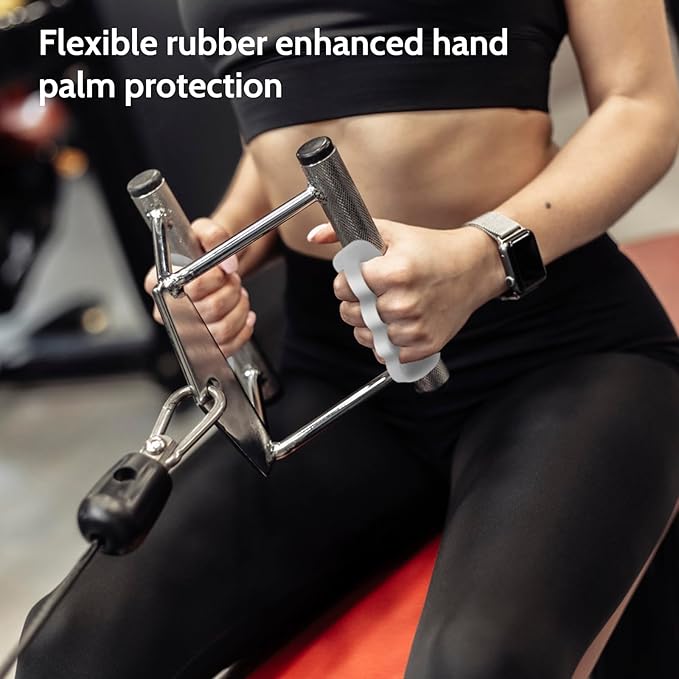 Anti-Slip Workout Grips: New Rubber Gym Grips Deadlifts Palm Protection Gloves for Weight Lifting, Dumbbell, Deadlift, Bar Pad Pull Up Grippers, Gym Training and Exercise for Men Women