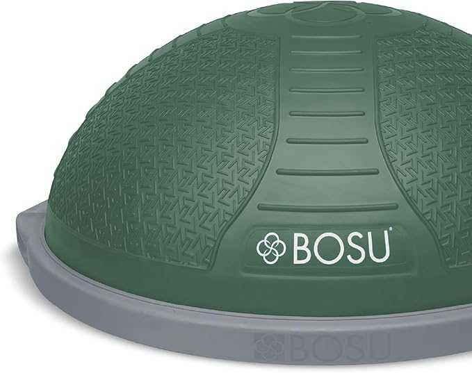 Bosu Half Ball Home Balance Exercise Trainer for Strength and Flexibility Workouts with Built to Last Burst Resistant Material and Hand Pump