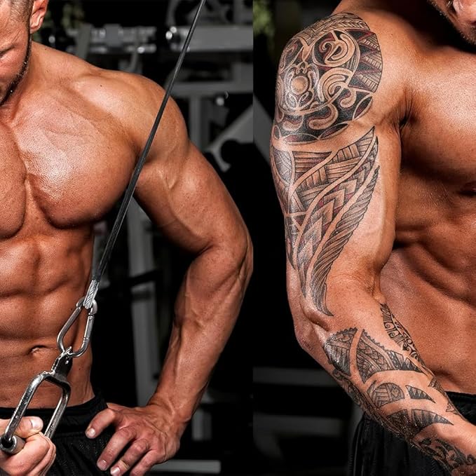 2 Pack 39 Inch Fitness Extension Cable,Fitness Extension Rope Attachments Home Gym Cable Pulley System Fitness Cable for Tricep Pull Down and Leg Exercise Home Gym Machine Accessories