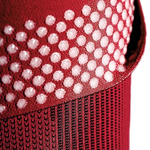 Bauerfeind Sports Compression Knee Support NBA Chicago Bulls - Lightweight Design with Gripping Zones for Basketball Knee Pain Relief & Performance (Bulls, S)