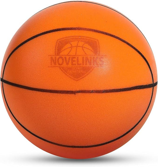 novelinks Silent Basketball Indoor Noiseless Basketball Higher Bounce Training Quiet Ball PU Foam Ball for Indoor Training and Activities