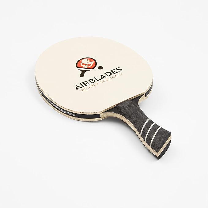 Professional Ping Pong Paddle with Hard Carry Case | Pro Table Tennis Racket | Table Tennis Paddle with Ergonomic Handle | 5 Blades of Wood with Premium Rubber and Sponge by AirBlades
