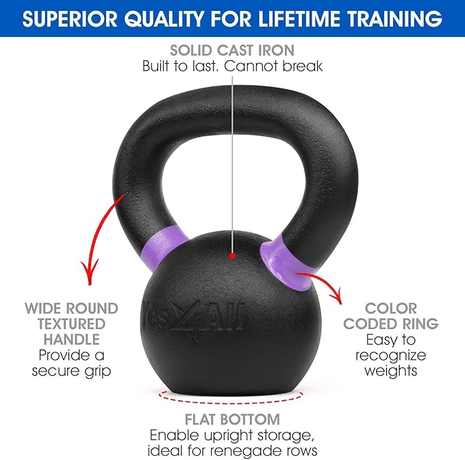 Yes4All Cast Iron Kettlebell