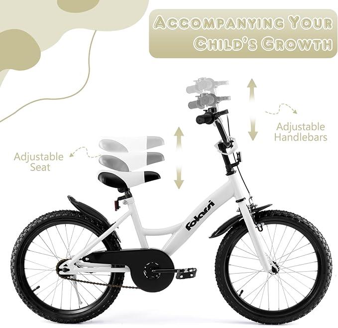 Kids Bike 14 16 18 Inch Bicycle for 3-9 Years Boys Girls Bike,Children's Bicycle with Bell Training Wheels, Multiple Colors
