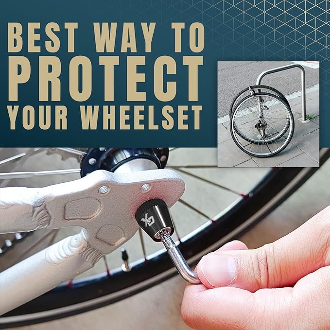 ONIPAX Bike Anti-Theft Locking Skewer 7 Lobe Bicycle Wheel Hub Secure