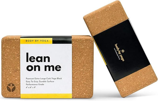 Premium Cork Yoga Blocks - Extra Large Yoga Block 2-Pack or Extra Tall 1-Pack for Inflexible Yogis | Natural, High-Density Cork for Superior Support & Stability | Optional Yoga Strap & Gift Box