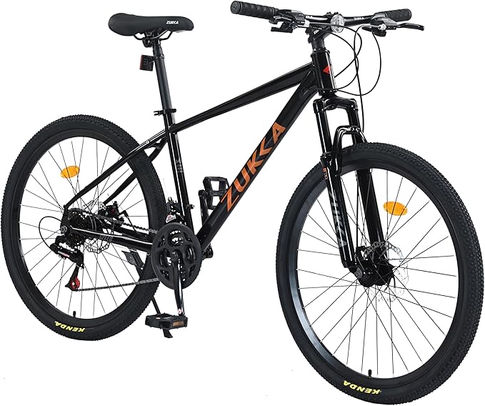 Mountain Bike 26 inch 24 Speed Dual Disc Brake MTB Front Suspension Fork Mountain Bicycle for Adult Men Women Outdoor Cycling