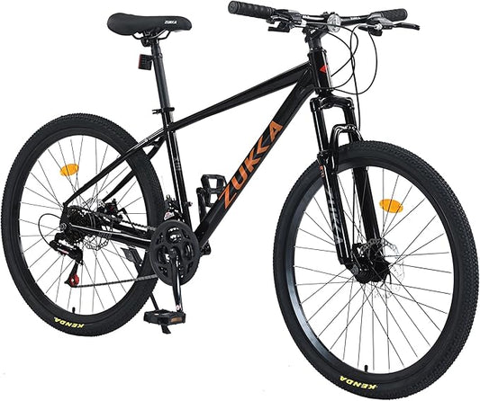 Mountain Bike 26 inch 24 Speed Dual Disc Brake MTB Front Suspension Fork Mountain Bicycle for Adult Men Women Outdoor Cycling