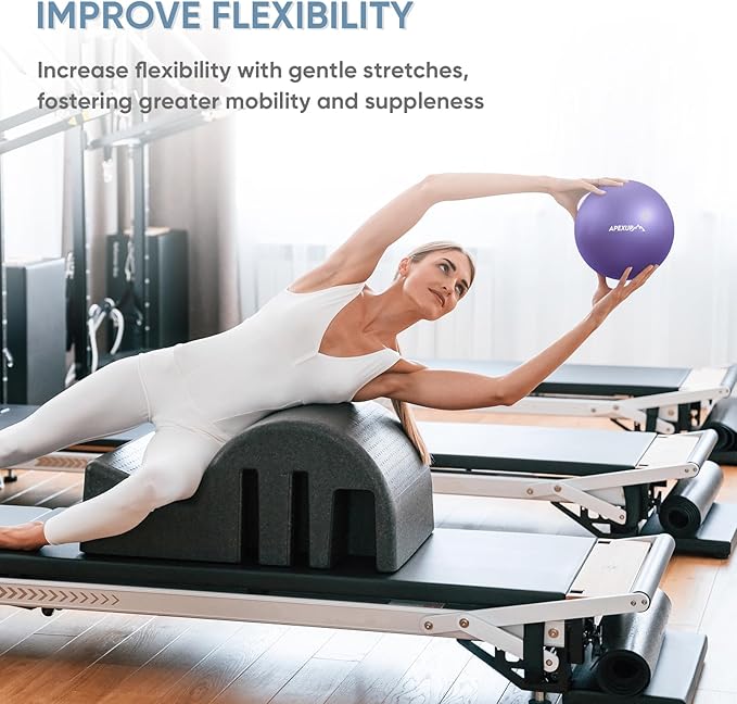 APEXUP Yoga & Pilates Ball - Anti Slip Heavy Duty Gym Ball for Fitness, Balance & Core Workout