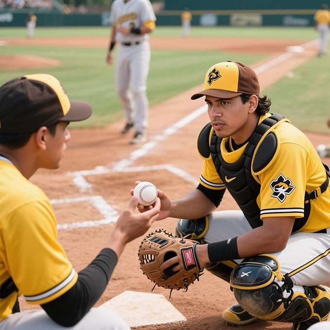 2 Pack Blank Baseballs Solid Cork Core, 9 Inch Baseball Balls Unmarked Autographs Baseball for League Play, Pitching, Hitting, Batting, Fielding, Autograph, Gifts