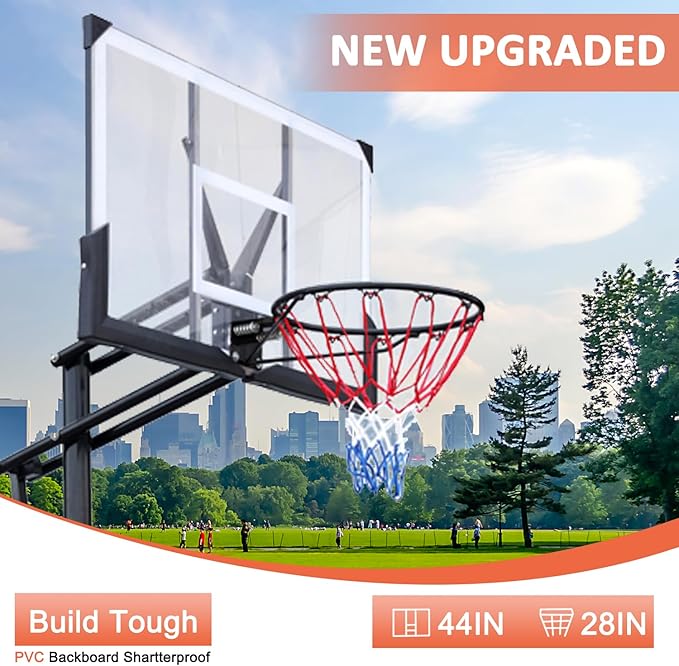 Basketball Hoop Outdoor Adjustable, Portable Basketball Hoop Goal System in Backyard/Driveway/Indoor