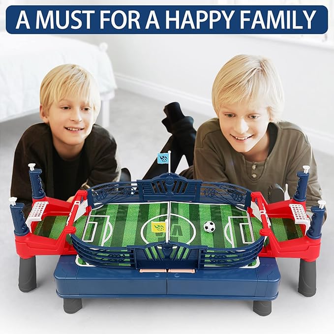 Football Table Interactive Game Soccer Games Table Foosball Table for Boys Kids Family Game Night Fun Mini Foosball Indoor Outdoor Party Games Toys Gifts