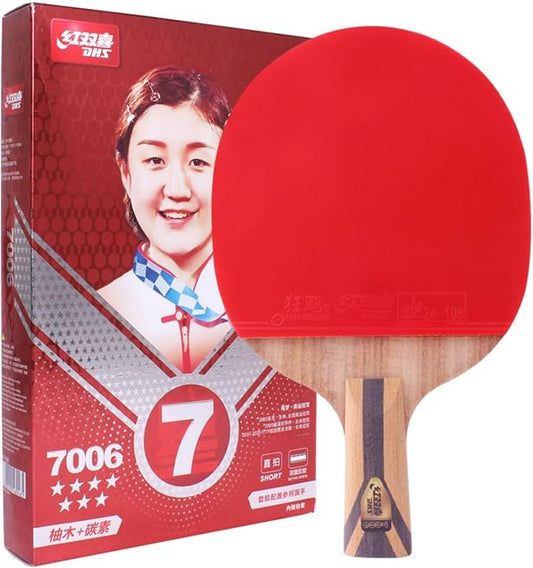 DHS Ping Pong Paddle Professional Racket - Table Tennis Racket with Carrying Case - ITTF Approved Rubber for Tournament Play - Best Table Tennis Paddle