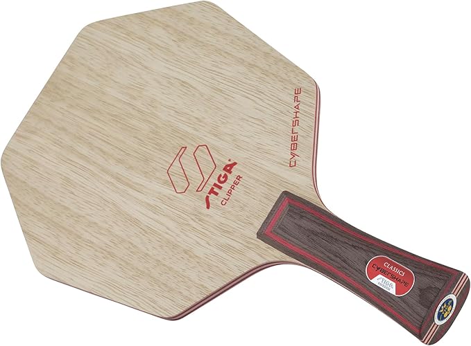 Stiga Cybershape Clipper Table Tennis Blade, Offensive Fast Wood Blade for Experienced Power Players