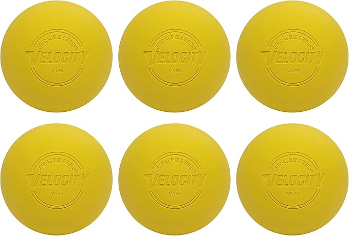 Velocity Lacrosse Balls - 1, 2, 3, 6, 12, 18, 24, 36, 60 and 120 Packs - for Practice, Official NFHS and College Approved Size