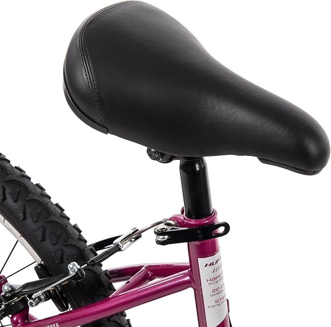 Huffy Stone Mountain Hardtail Mountain Bike for Boys/Girls/Men/Women, 20"/24"/26" Sizes, 6 or 21 Speed Shimano Twist Shifting, Front or Dual Suspension, Comfort Saddle, Sleek Colors
