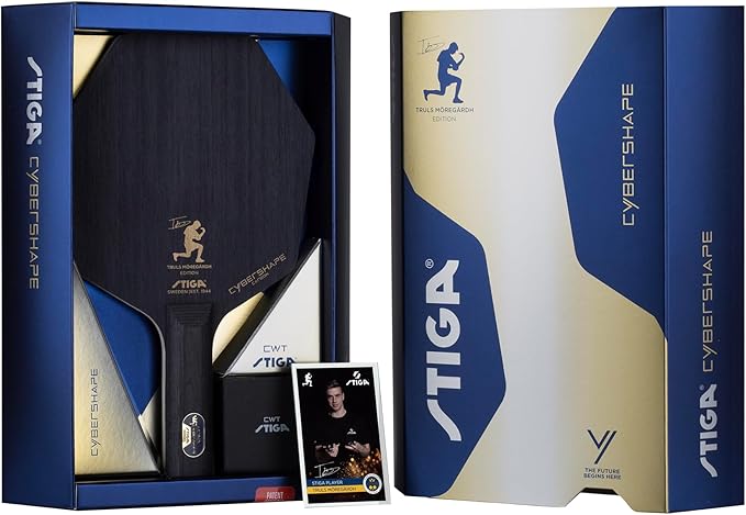 STIGA Cybershape Carbon CWT Truls Edition Table Tennis Blade with Custom Weight Technology I Superior Control & Enhanced Grip for Offensive Play