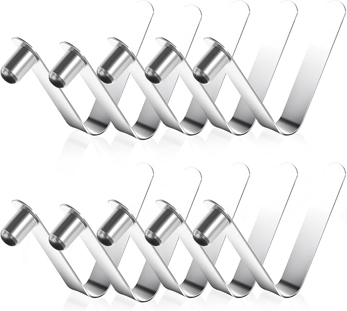 10 Pack Paddle Spring Snap Clips, Steel Push Button Clips for Kayak Paddles & Kayak Tent Pole Clip for Kayak Paddles, Camping Tents, Poles Snap-Locks for Tent Pole and Tube Pin Repair 