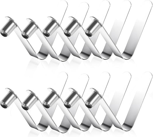 10 Pack Paddle Spring Snap Clips, Steel Push Button Clips for Kayak Paddles & Kayak Tent Pole Clip for Kayak Paddles, Camping Tents, Poles Snap-Locks for Tent Pole and Tube Pin Repair 