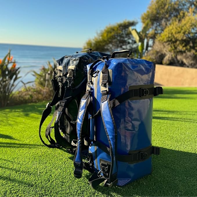 Malo'o Airtight Waterproof Adventure Duffle - Ideal for Kayaking, Camping, Beach, Fishing, Boating, Hiking - Water-Tight Zipper