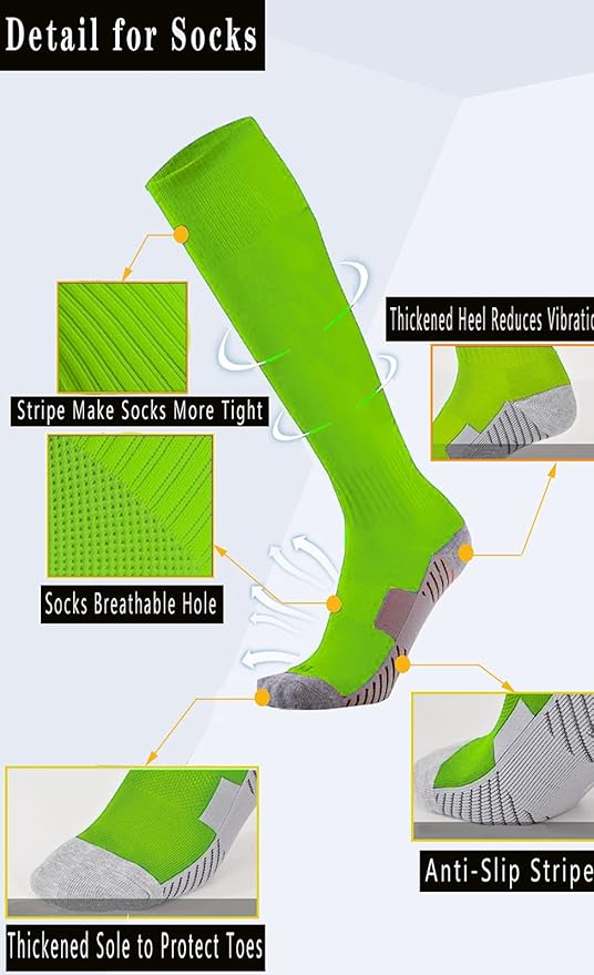 Baseball Socks 3 Pairs for Kid Youth Adult(4-20 Years Old) Team Sport Athletic Soccer Socks Cushion Softball Socks
