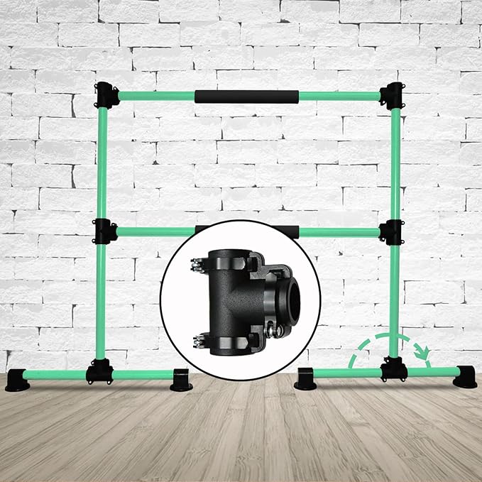 Wesky Double Ballet Barre Portable 4FT Adjustable Freestanding Ballet Barre Fitness Stretching Dancing Bar for Home Studio Adult and Kids