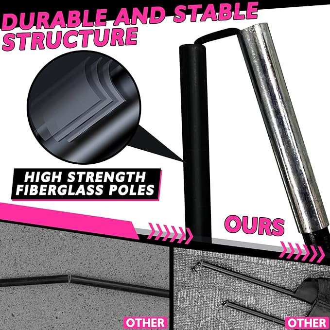 2 of 5×3 6x4 9x5 FT Portable Kids Soccer Goals Set, Foldable Soccer Practice Nets for Backyard with Carrying Bag for Toddler Youth Pop Up Soccer Training Equipment Indoor Outdoor Sports Game Gift