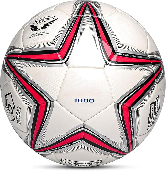 Soft PU Leather Soccer Ball, Indoor Outdoor Team Sports, Training Practicing Game Match Soccer Ball Gift for Adult Youth, 1pcs
