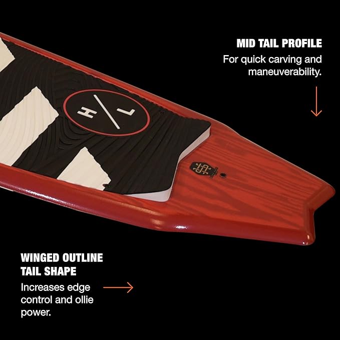 Hyperlite Landlock Wakesurf Board – Forgiving Longboard Style Wakesurf Board - Perfect for Beginners and Intermediate Riders or for Your First Surf Session