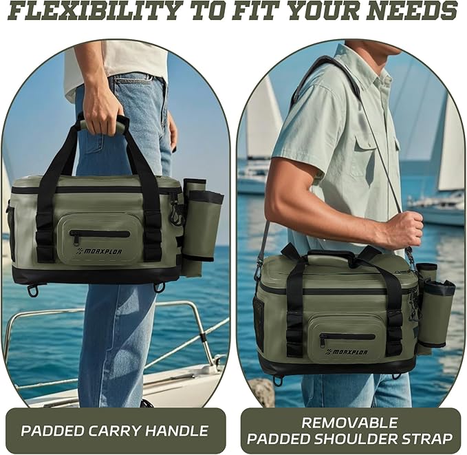 Waterproof Shell 24 cans Paddle Board Cooler Bag, Sup Deck,Kayak Cooler Bag Accessories